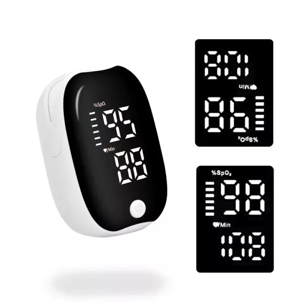 Lisslune | Fingertip Pulse Oximeter | Fast, Accurate Blood Oxygen Monitor with LED Display for Home Health Tracking