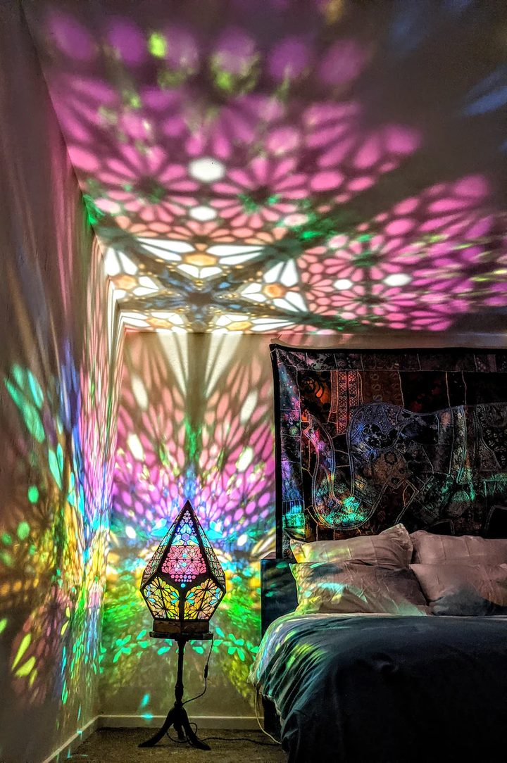 Lisslune | Glass-in-Block Style LED Table Lamp - LumiAura