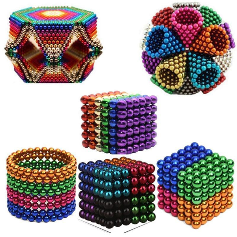 Lisslune | Multicolored DigitDots 216 Pieces Magnet Balls