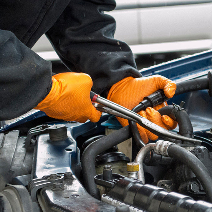 Lisslune | Orange Nitrile Gloves