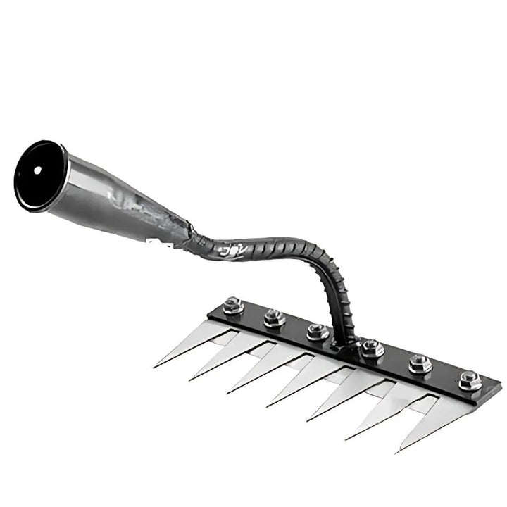 Lisslune | Weeding Rake | Ultra-Durable Steel Teeth & Ergonomic Handle for Effortless Garden Maintenance