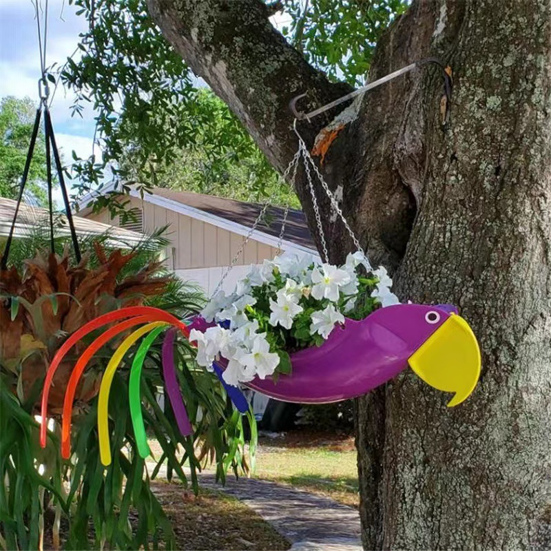 Lisslune | GardenChicken Hanging Pot – The fun decorative bowl for flowers & herbs