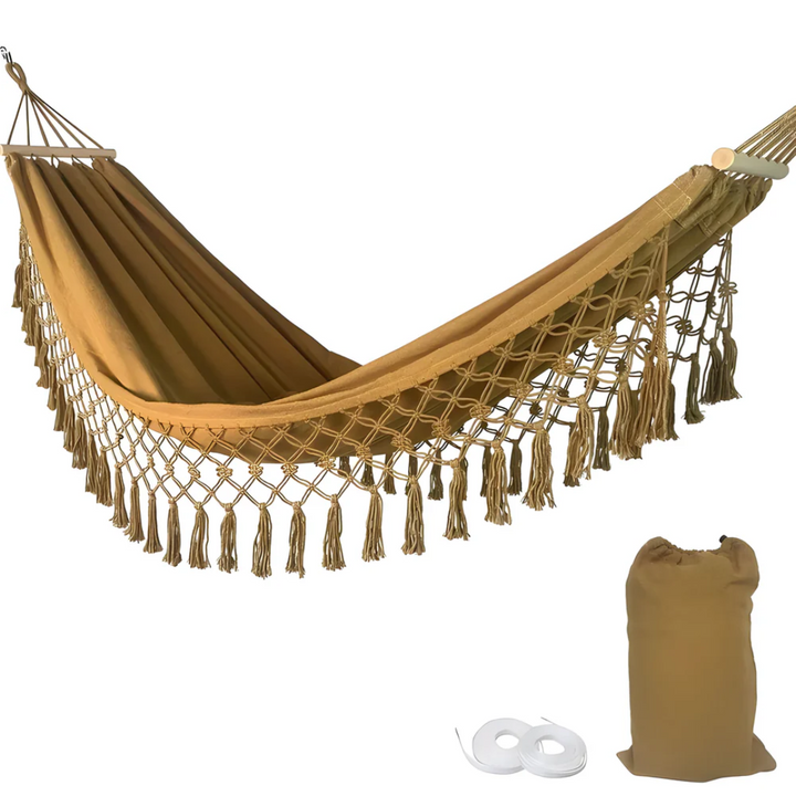 Lisslune | Luxury Hammock – Comfortable and Sturdy Hammock for Garden, Balcony and Camping