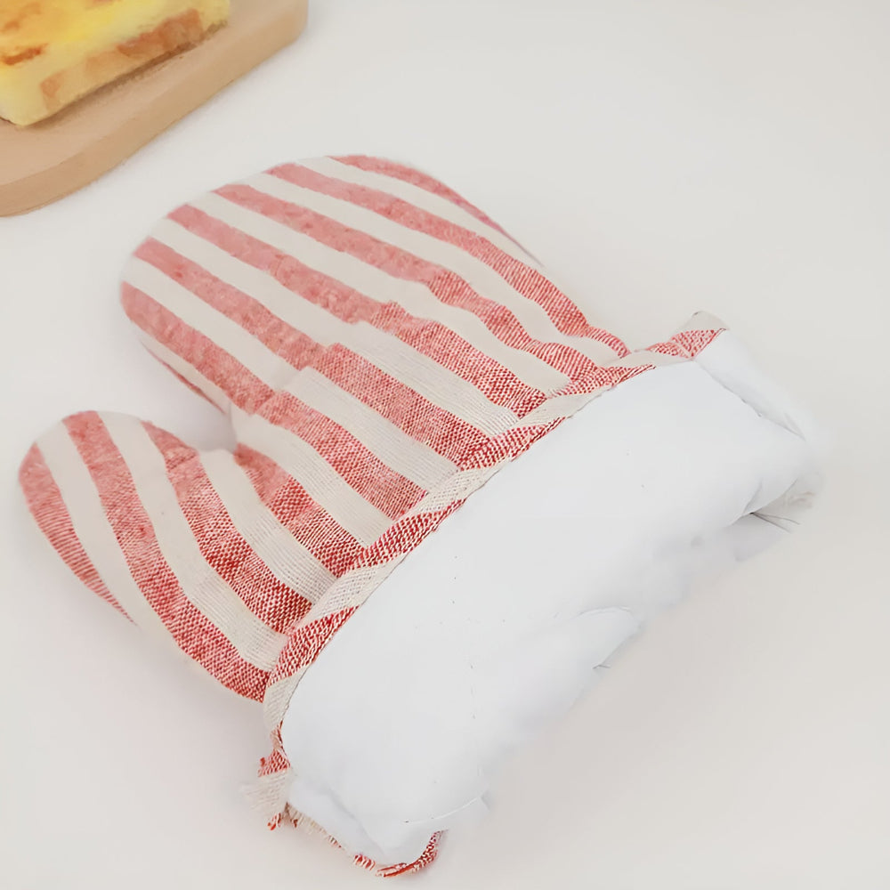 Lisslune | Premium Striped Heat-Resistant Oven Mitt