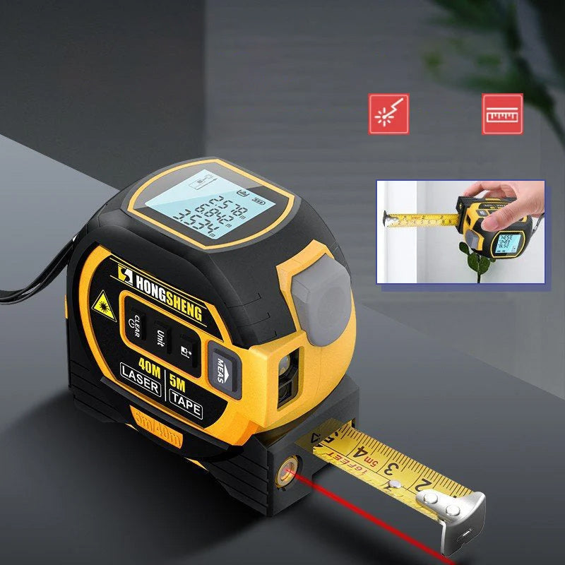 Lisslune | 3-in-1 Infrared Laser Tape Measure