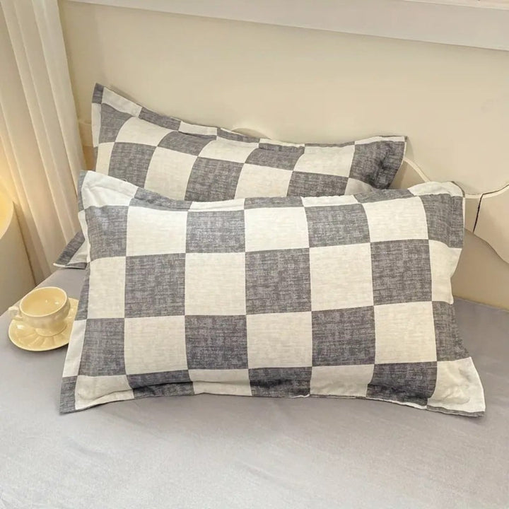 Lisslune | Chateau Checkered Bedding Set | 3pcs Set