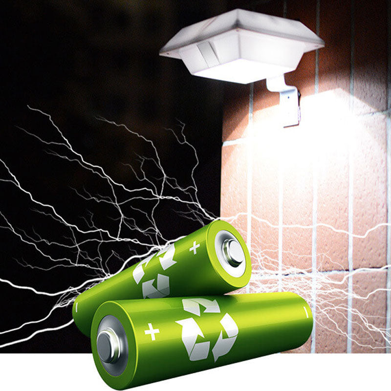Lisslune | Solar UFO Shape Design Fence Light LED Outdoor Wall Lamp