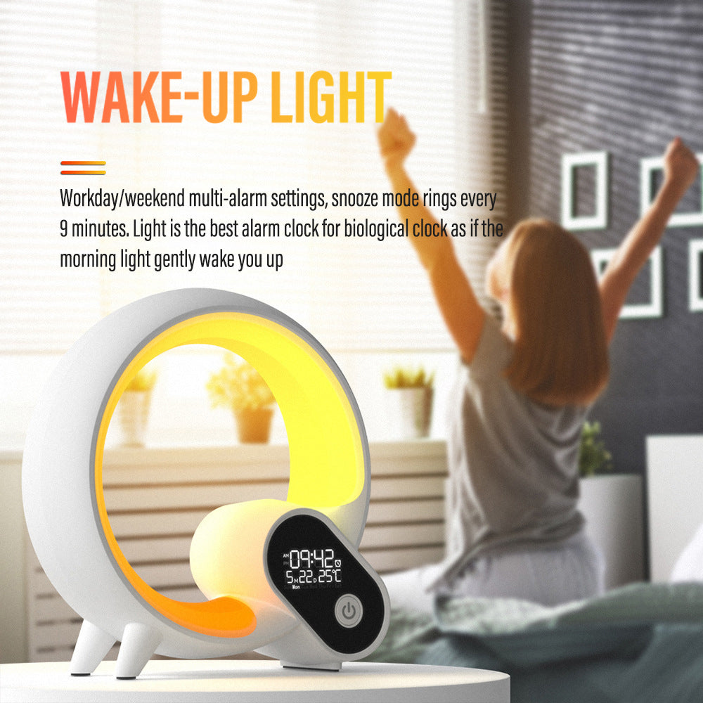 Lisslune | 3-in-1 Bluetooth Speaker and Alarm Clock Lamp - Lit Lamp Good Gifts for New Home