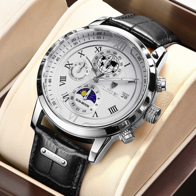 Lisslune | Classic Chronograph Men’s Watch | Stylish & Functional Luxury Wristwatch for Every Occasion
