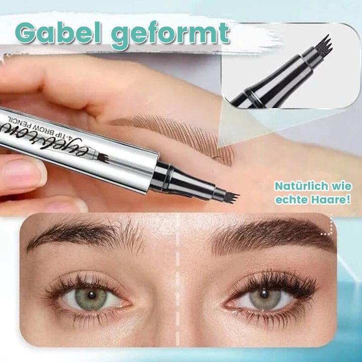 Lisslune | Waterproof 3D eyebrow pencil with 4 fork tips