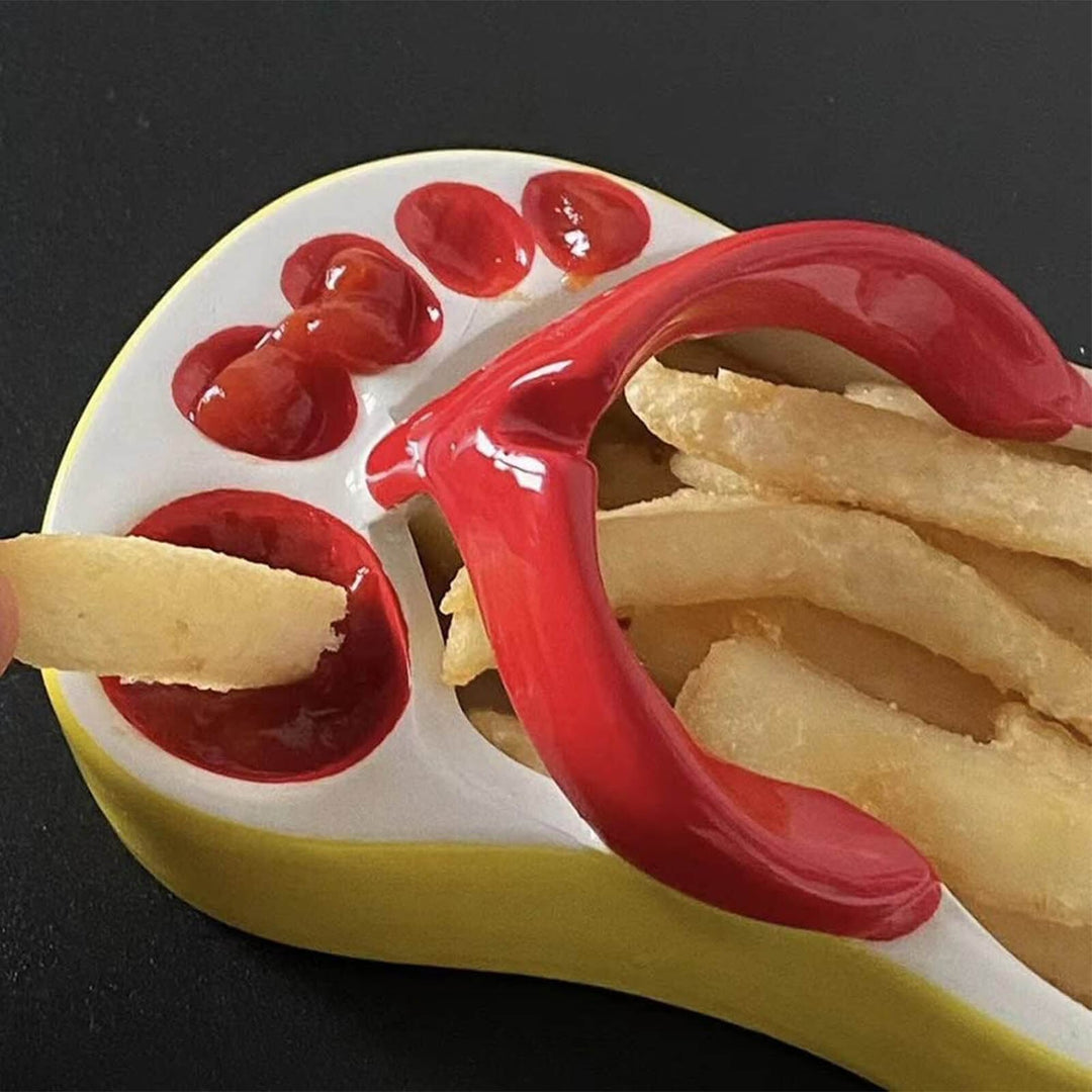 Lisslune | Ceramic Flip Flop Food Serving Bowl