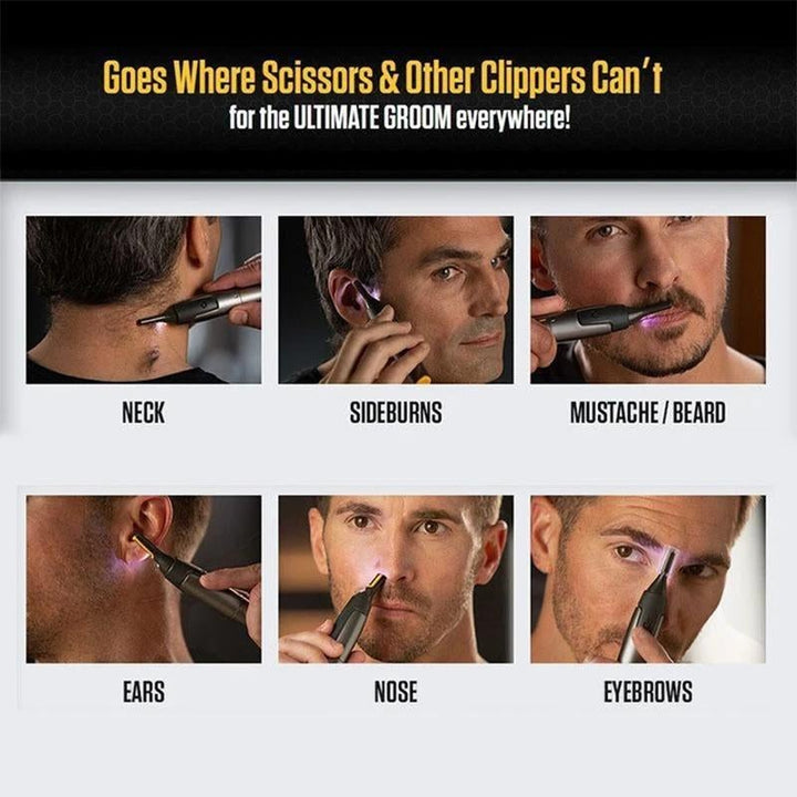 Lisslune | Ultra-Thin Precision Trimmer – Professional Grooming for Beard, Nose & Eyebrows