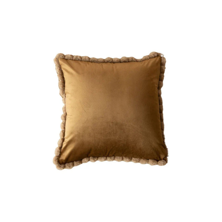 Lisslune | Velvet Pom-Pom Trim Cushion Cover