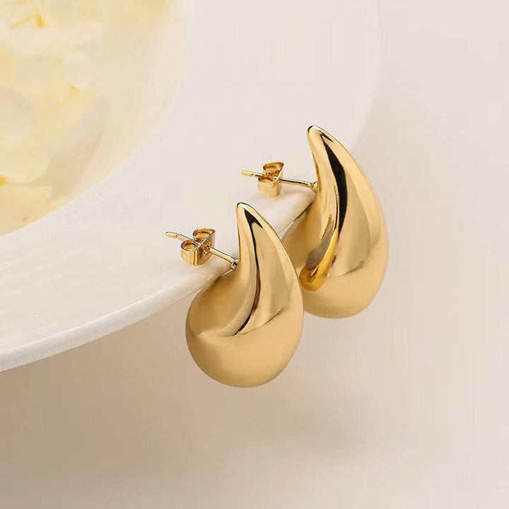 Lisslune | Simple Water Drop Earrings