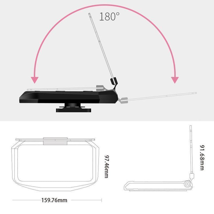 Lisslune | Car phone holder with navigation projector & wireless charging