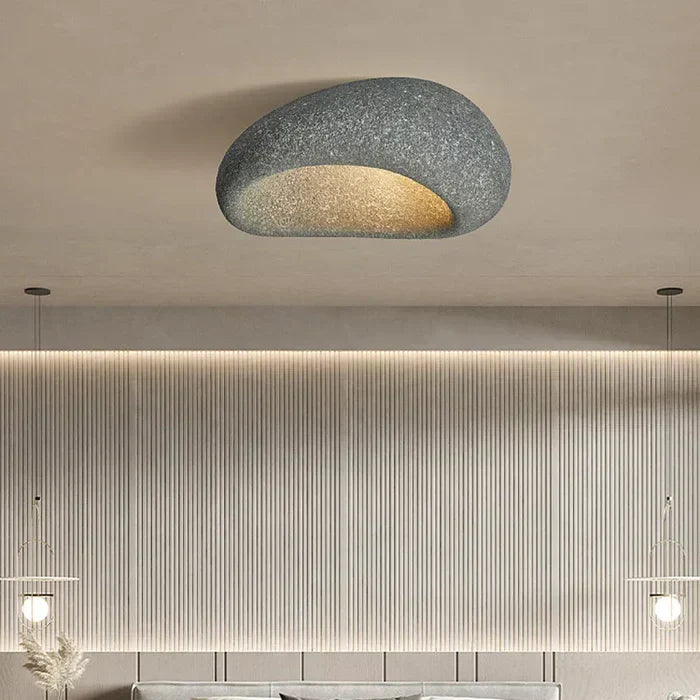 Skorter | Natural Wabi Sabi Ceiling Lamp - SereneAura