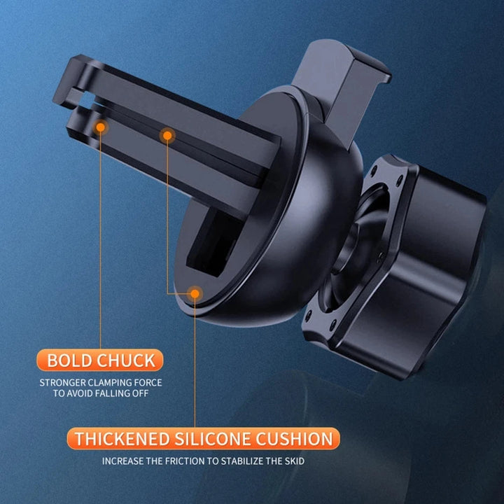 Lisslune | 2-in-1 Wireless Car Charger & Phone Holder Automatic Clamping - Fast Charging Secure Universal Compatibility Adjustable & Practical