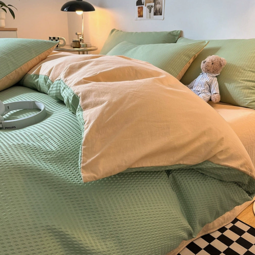 Lisslune | Beaumont Ultra-Soft Waffle Duvet Set | 3pcs Set