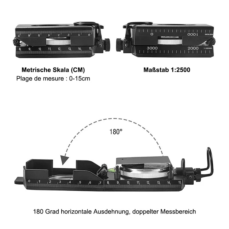 Lisslune | Multifunctional compass with flip-flop function
