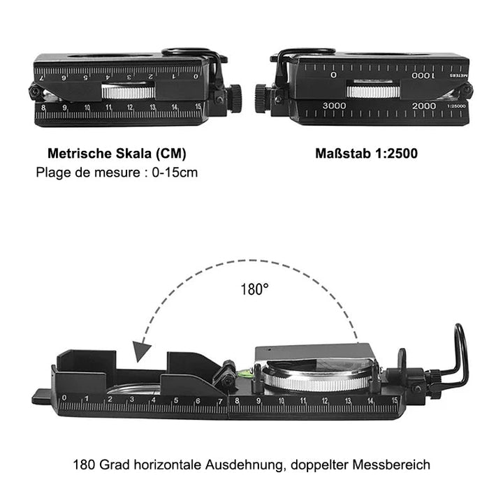 Lisslune | Multifunctional compass with flip-flop function