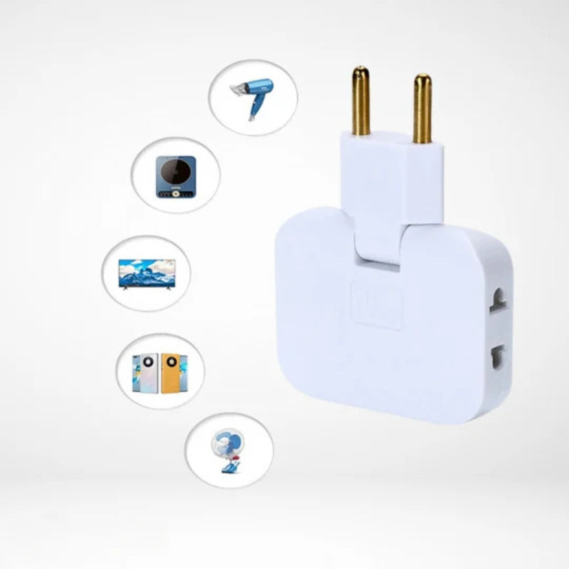 Lisslune | FlexiPlug – Ultra-thin 180° swivel power strip with multiple sockets