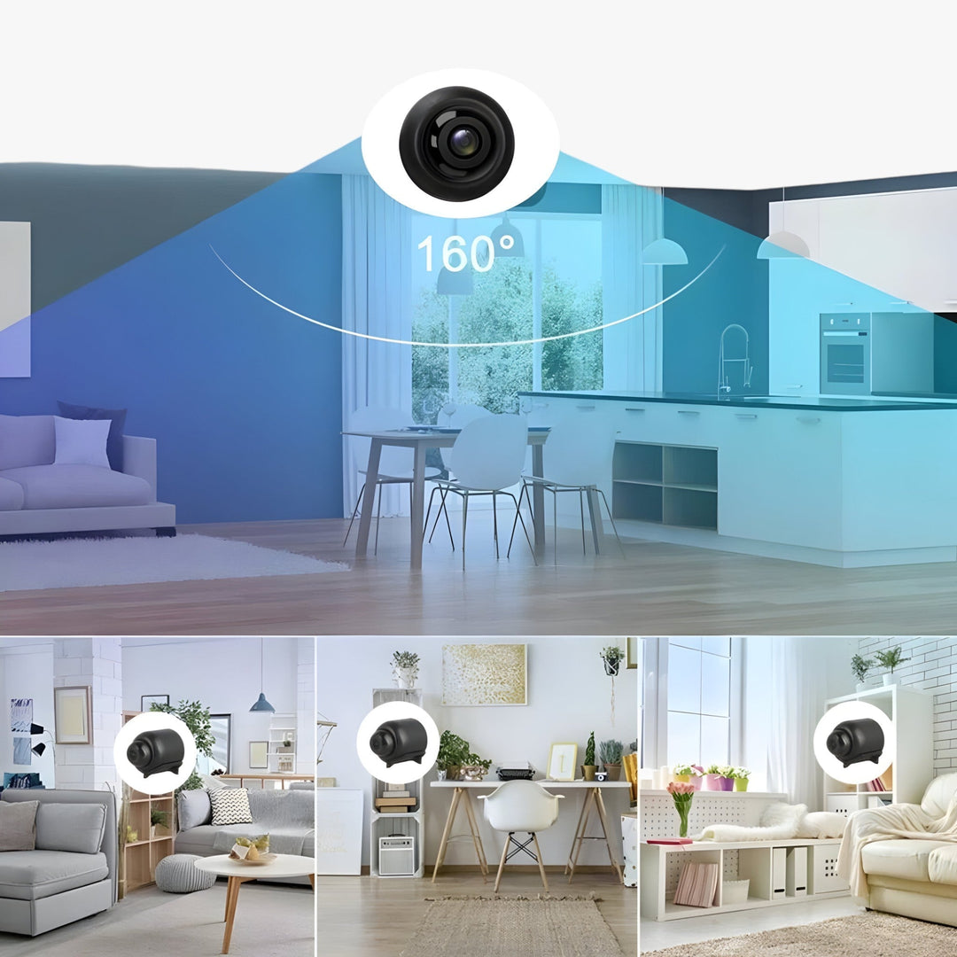 Lisslune | Uniko HD Mini Security Camera – Wireless 1080P Monitoring with Night Vision & Motion Detection