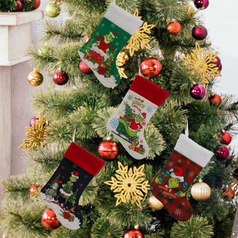 Lisslune | Green Christmas Stockings Christmas Decorations
