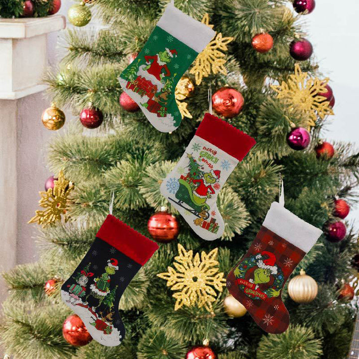 Lisslune | Green Christmas Stockings Christmas Decorations