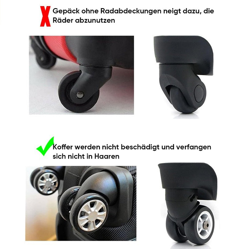 Lisslune | Silicone protective cover for luggage wheels (8 pieces)