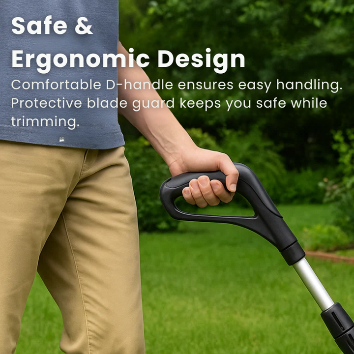 Lisslune | Cordless Grass Trimmer with High-Power Battery - Lightweight Lawn Edger for Easy Yard Maintenance