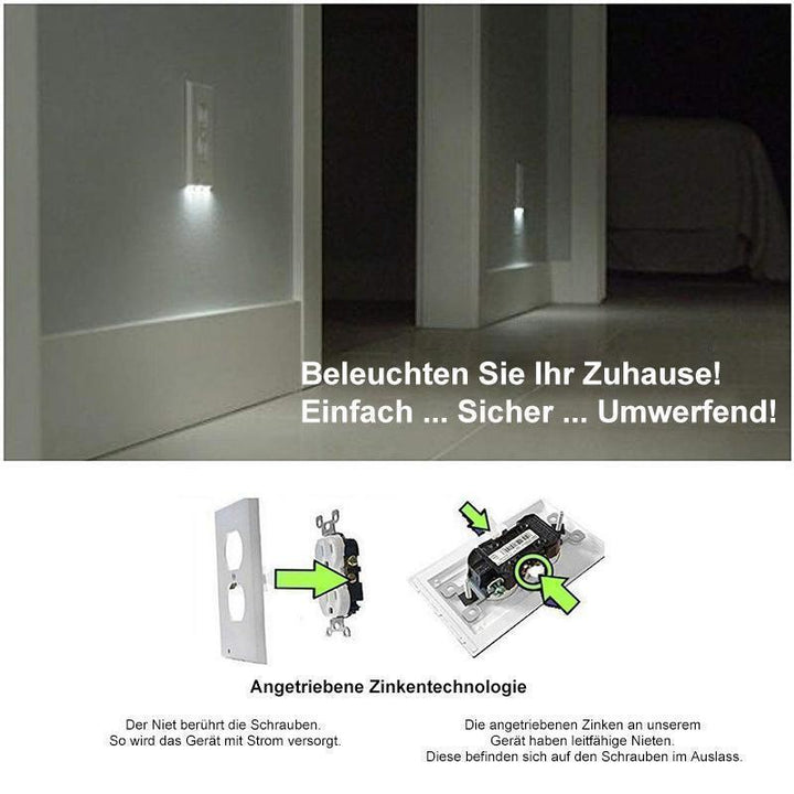 Lisslune | Outlet wall panel with LED night lights