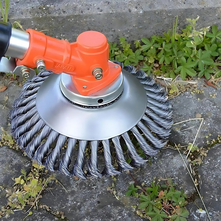Lisslune | Grass Cutting Turbo Head – Universal 6-Blade Weed Brush for Trimmers