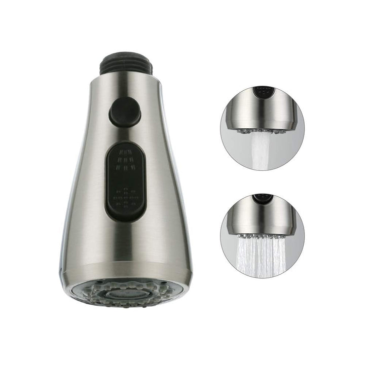 Lisslune | 2 Beam Shower Head Matt Shower with Stop Button Replacement Fitting Replacement Hand Shower