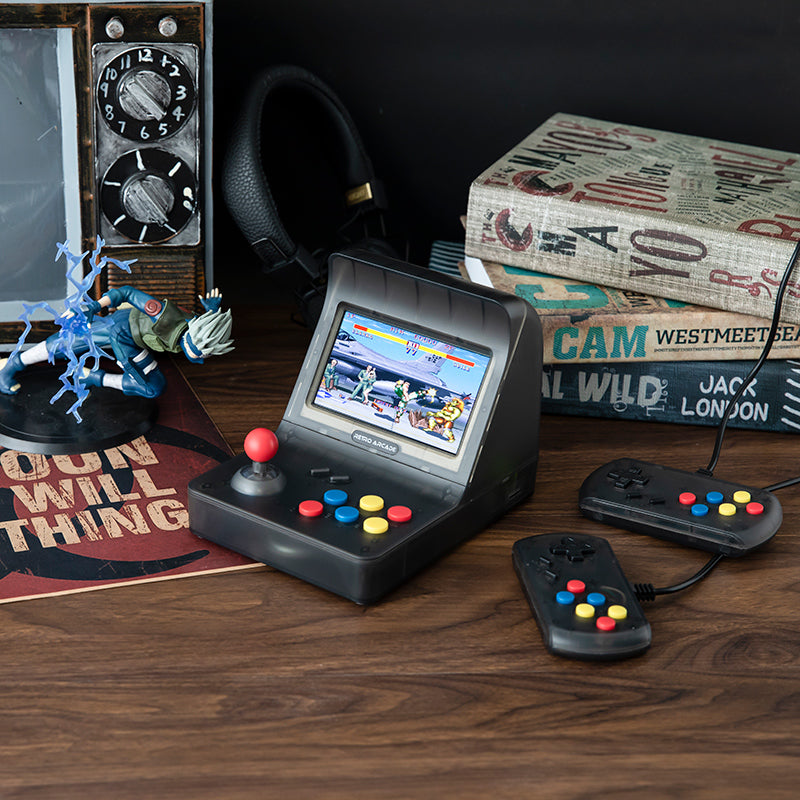 Lisslune | 4.3 Inch Mini game Console with Built-in 3000 Games, 360¬∞ Joystick, 2200mAh Lithium Battery, Can be Connected to TV and Headphones, Supports Two-player Games and Up To 32G TF Card