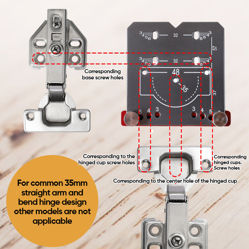Lisslune | 35mm Hinge Punch Locator
