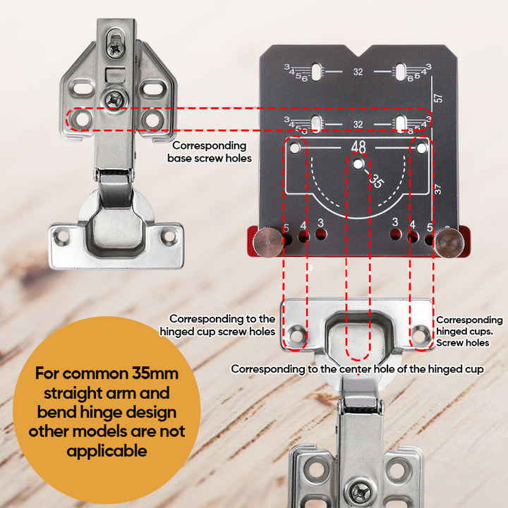 Lisslune | 35mm Hinge Punch Locator