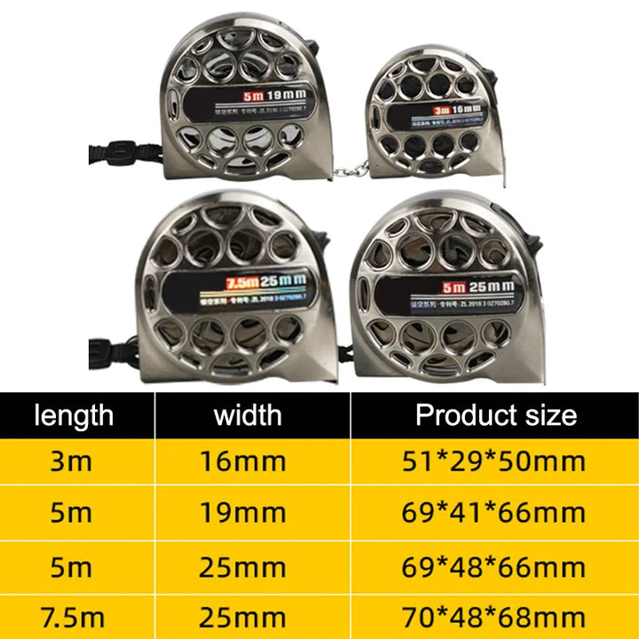 Lisslune | Stainless Steel Corrosion Protection Telescopic Measuring Tape