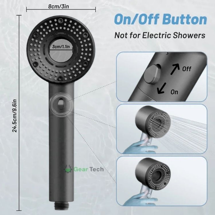 Lisslune | Enhanced Power Shower Head – Designed for Consistent High Pressure
