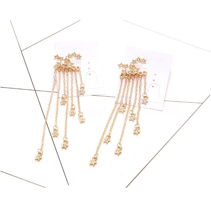 Lisslune | Star tassel earrings in bohemian style
