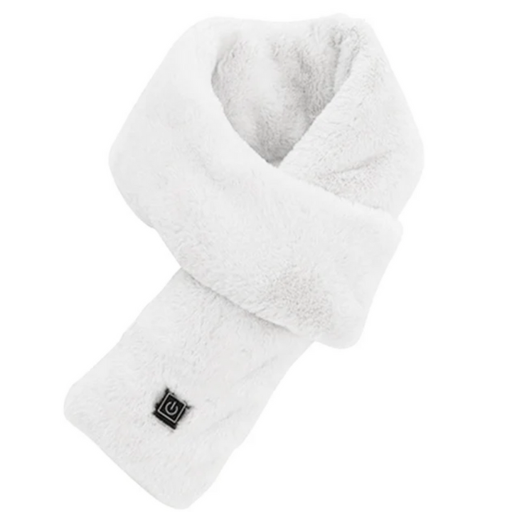 Lisslune | Heated Synthetic Fur Scarf UK – Rechargeable USB Winter Scarf, Soft Thermal Neck Warmer