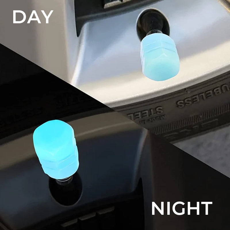 Lisslune | Universal fluorescent tire valve caps (4 PCS/Set)