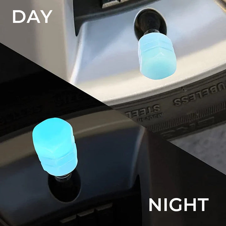 Lisslune | Universal fluorescent tire valve caps (4 PCS/Set)