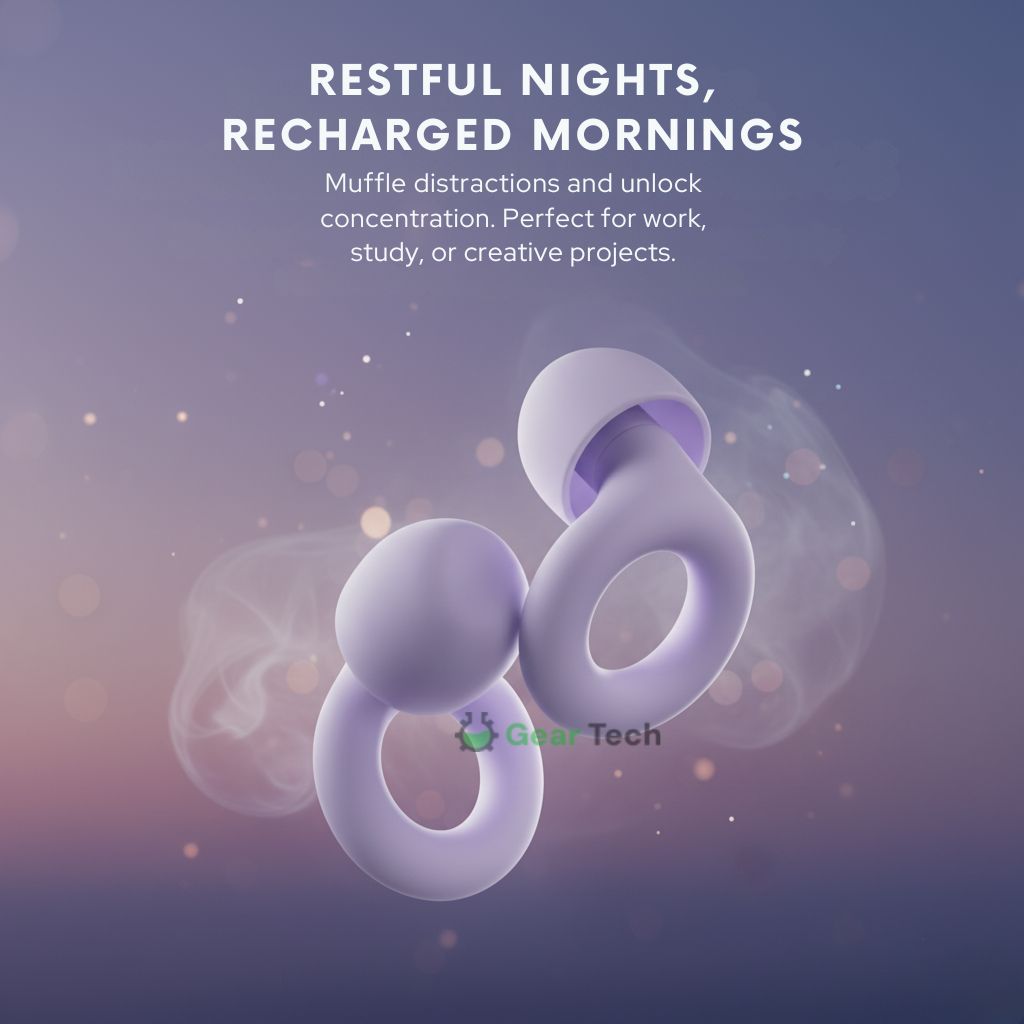 Lisslune | AuraCalm™ Harmony | Reusable Noise Cancelling Earplugs for Sleeping, Focus and Noise Sensitivity