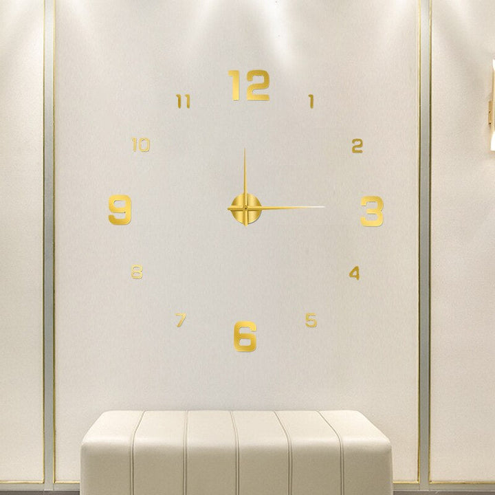 Lisslune | Unique Black Wall Clock | Innovative Design, Quartz Movement & Ideal for Home Decor