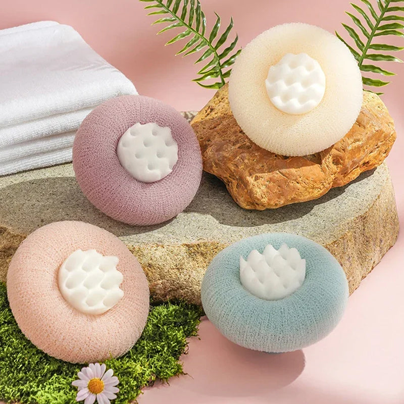Lisslune | PurePuff - Donut-shaped Bathtub and Shower Scrubber