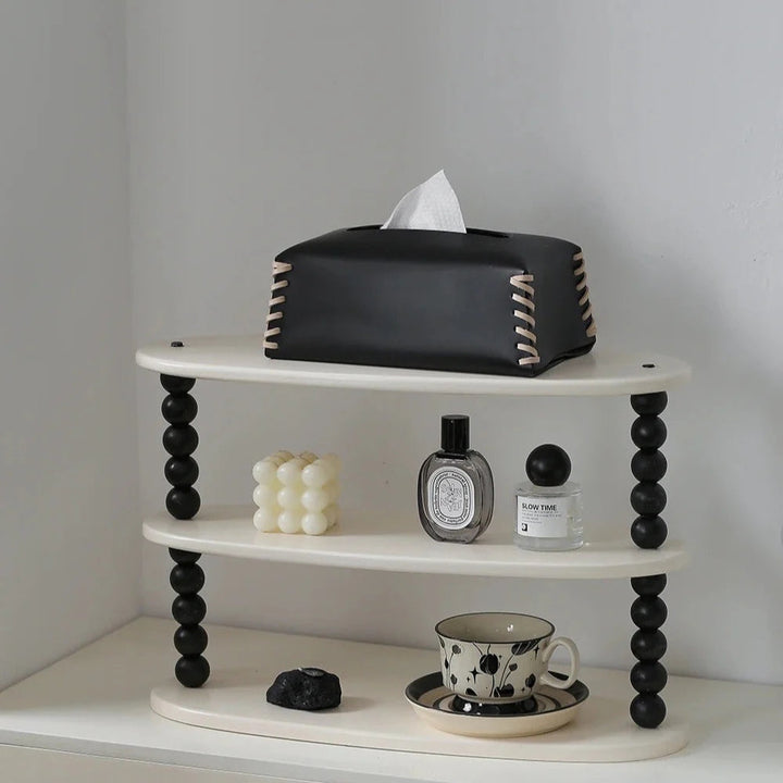 Lisslune | Stitched Leather Tissue Box Holder