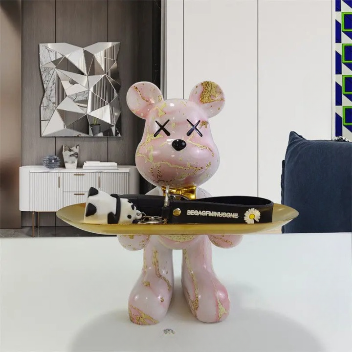Lisslune | BearCraft - Bear Statue with Tray