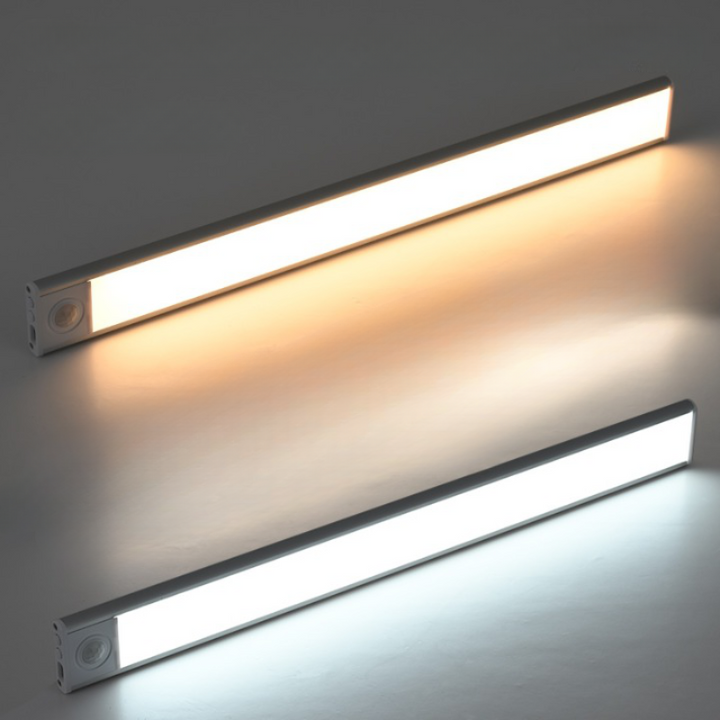 Lisslune | Ultra-Thin LED GlowLight – USB Rechargeable Motion Sensor Cabinet Light with Magnetic Backing for Kitchen, Wardrobe, or Closets