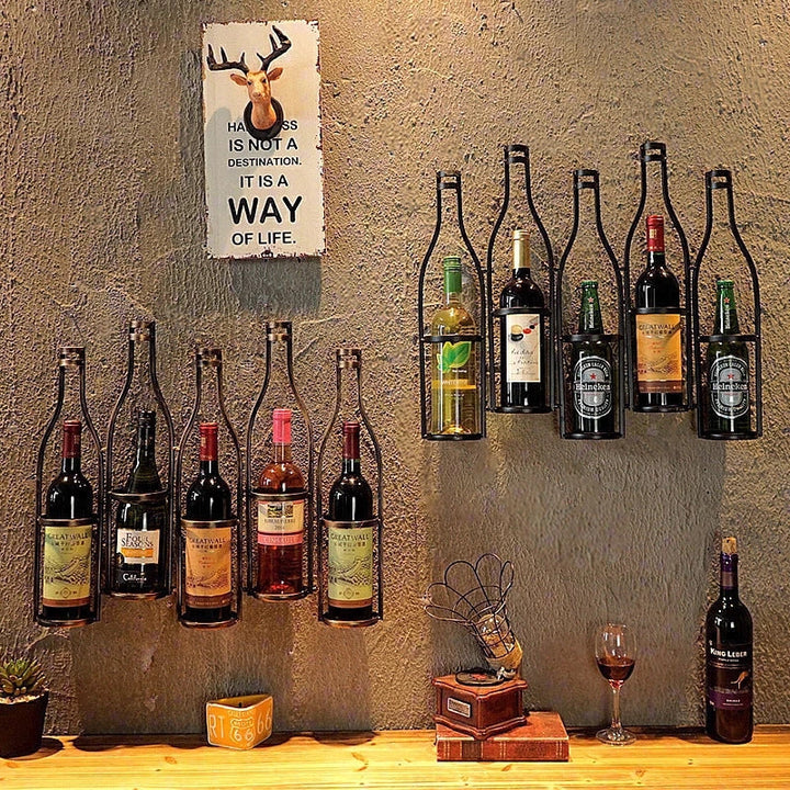 Lisslune | Iron Hang Wine Rack