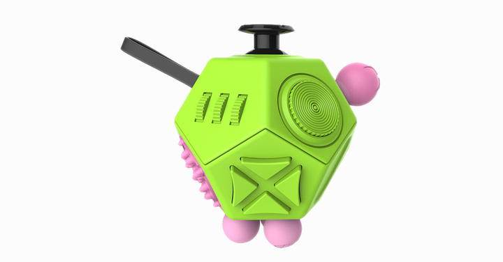 Lisslune | Fidget Dodecagon – 12-Sided Fidget Cube Relieves Stress and Anxiety Reduces Depression Cube for Children and Adults with ADHD ADD OCD Autism